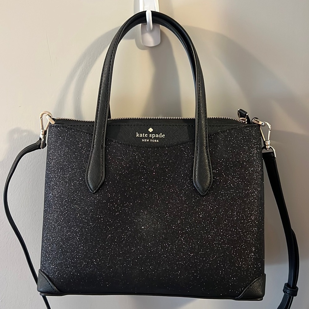 Black Glitter Kate Spade purse ♠️
